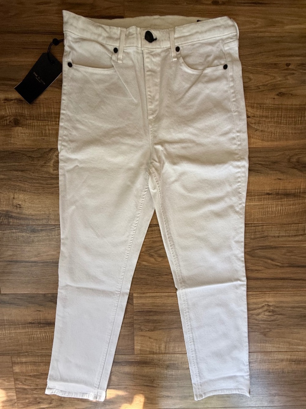 IR Rag & Bone White Cigarette Jeans in Size 29